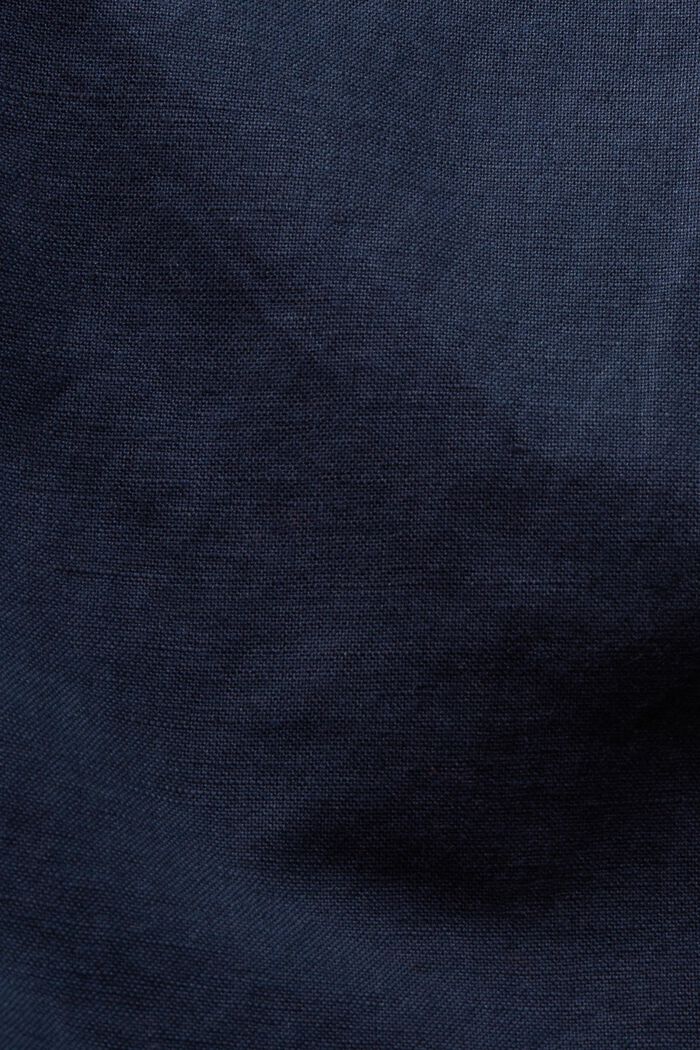 Bermuda in lino e cotone, NAVY, detail image number 5