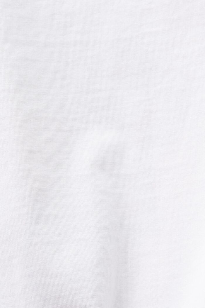 T-shirt in jersey con stampa sul davanti, WHITE, detail image number 4