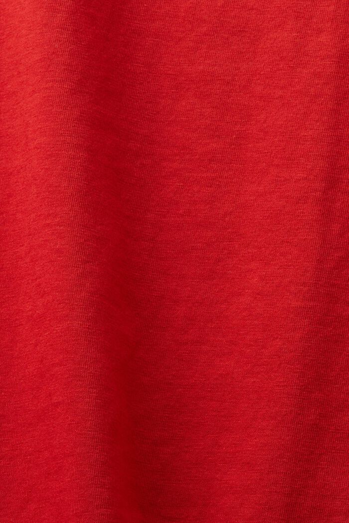 T-shirt a girocollo, DARK RED, detail image number 5