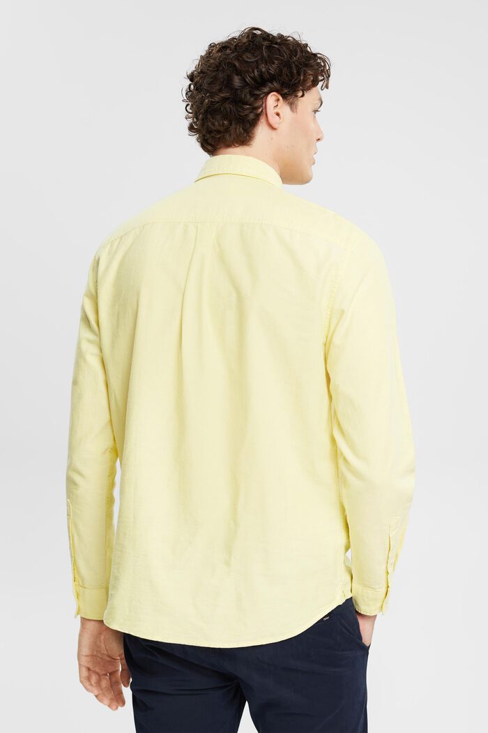 Camicia button-down, BRIGHT YELLOW, detail image number 3