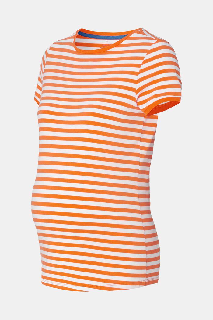MATERNITY T-shirt a righe, ORANGE, detail image number 4