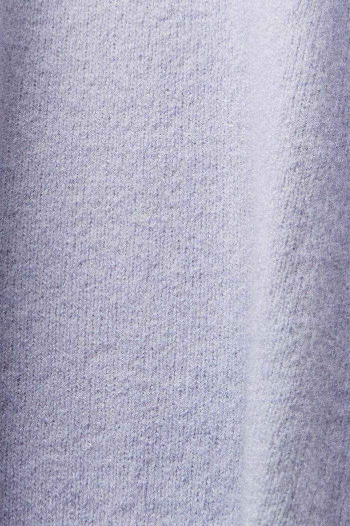 Pullover girocollo in misto lana, LIGHT BLUE LAVENDER, detail image number 5