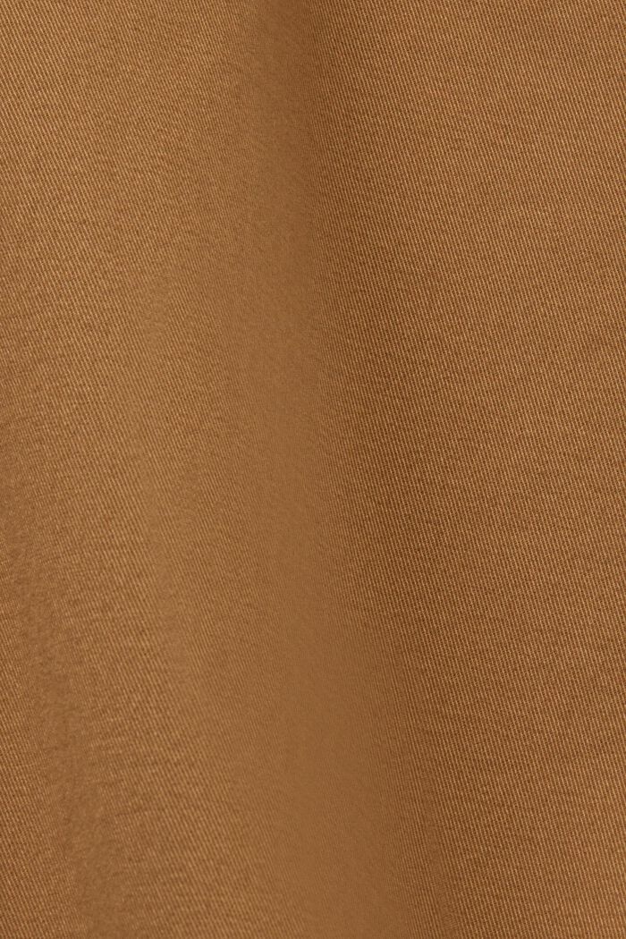 Chino a gamba dritta in twill di cotone, CAMEL, detail image number 6