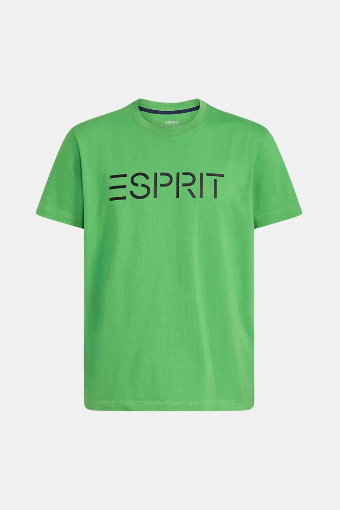 T-shirt unisex in jersey di cotone con logo, GREEN, detail image number 6