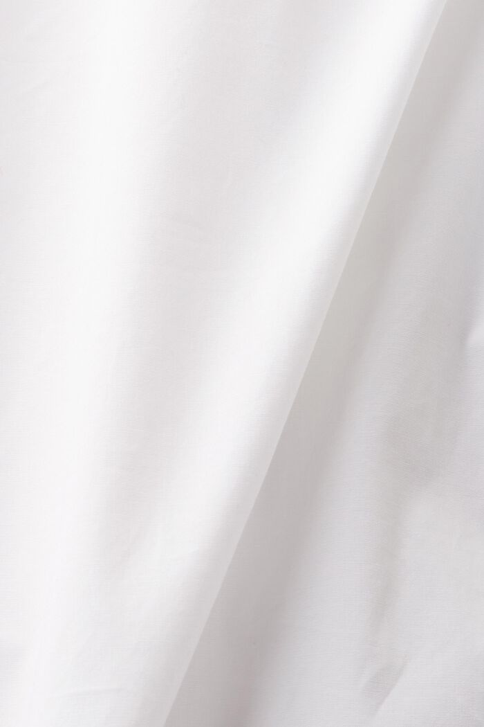 Blusa in popeline Carmen con spalle scoperte, WHITE, detail image number 5