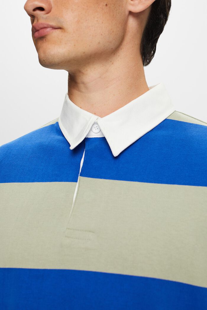 Maglia a righe stile rugby, BRIGHT BLUE, detail image number 2