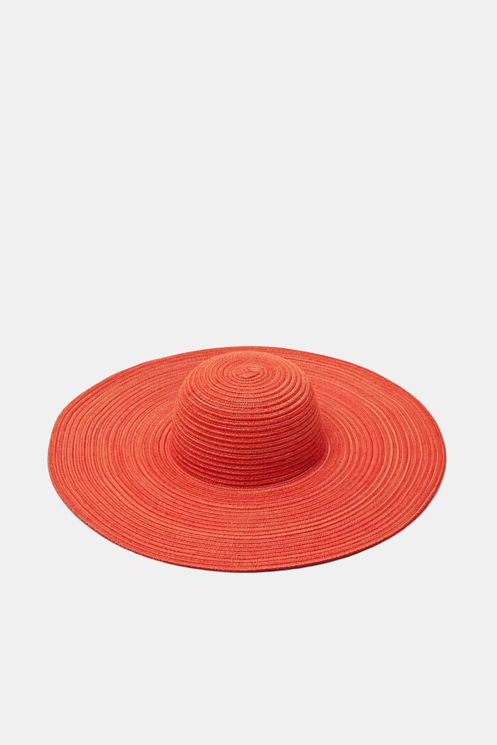 Cappello per il sole melangiato, ORANGE RED, detail image number 0