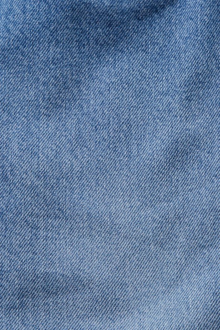 Jeans retrò dal taglio classico a vita alta, BLUE MEDIUM WASHED, detail image number 5