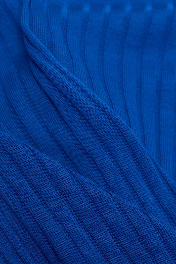 Top in maglia con bottoni, BRIGHT BLUE, detail image number 5