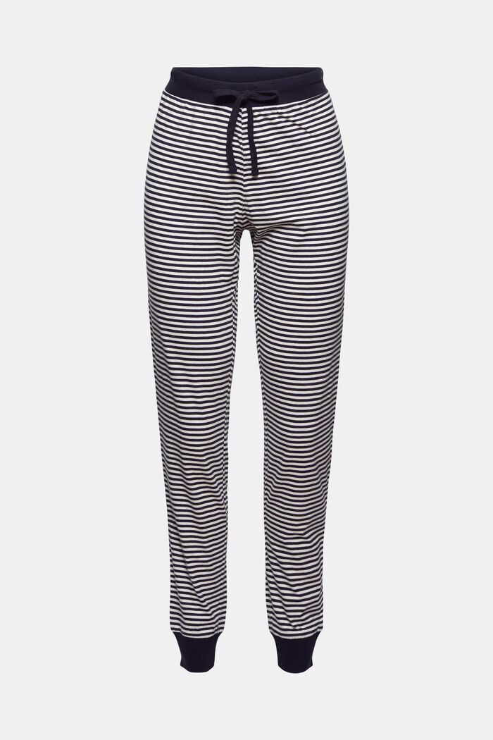 Pantaloni da pigiama in jersey, misto cotone biologico, NAVY, detail image number 5