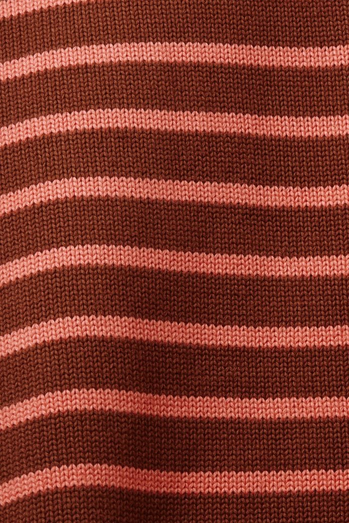 Pullover a righe, 100% cotone, RUST BROWN, detail image number 6