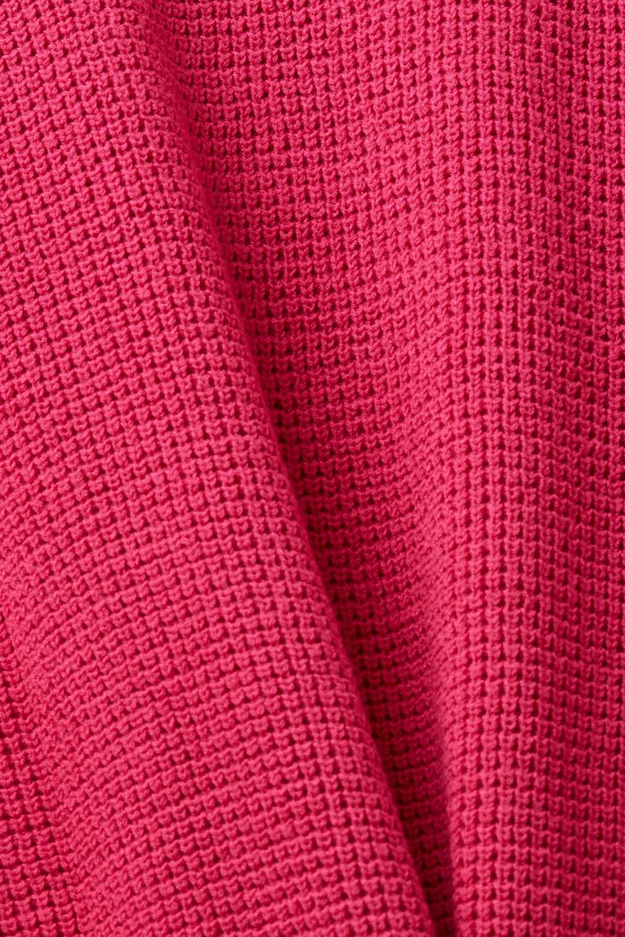Felpa con cappuccio in maglia, PINK FUCHSIA, detail image number 4