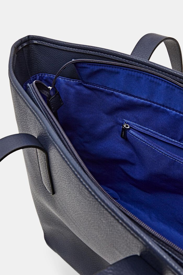 Borsa a tracolla in similpelle, NAVY, detail image number 3