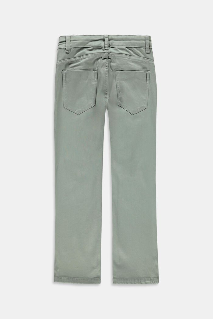 Jeans stretti con gamba svasata, KHAKI GREEN, detail image number 1