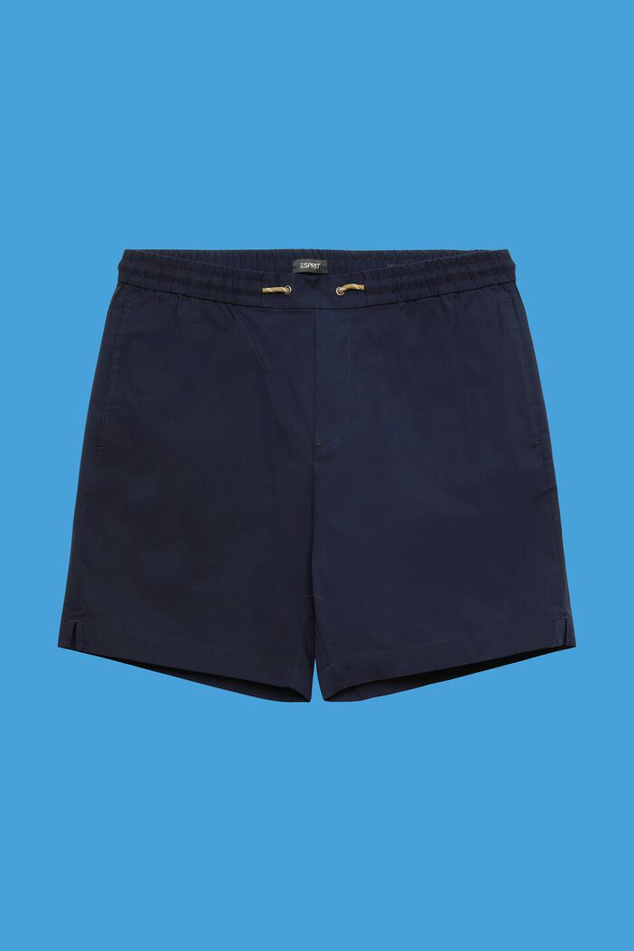 Pantaloncini in popeline di cotone, NAVY, detail image number 7