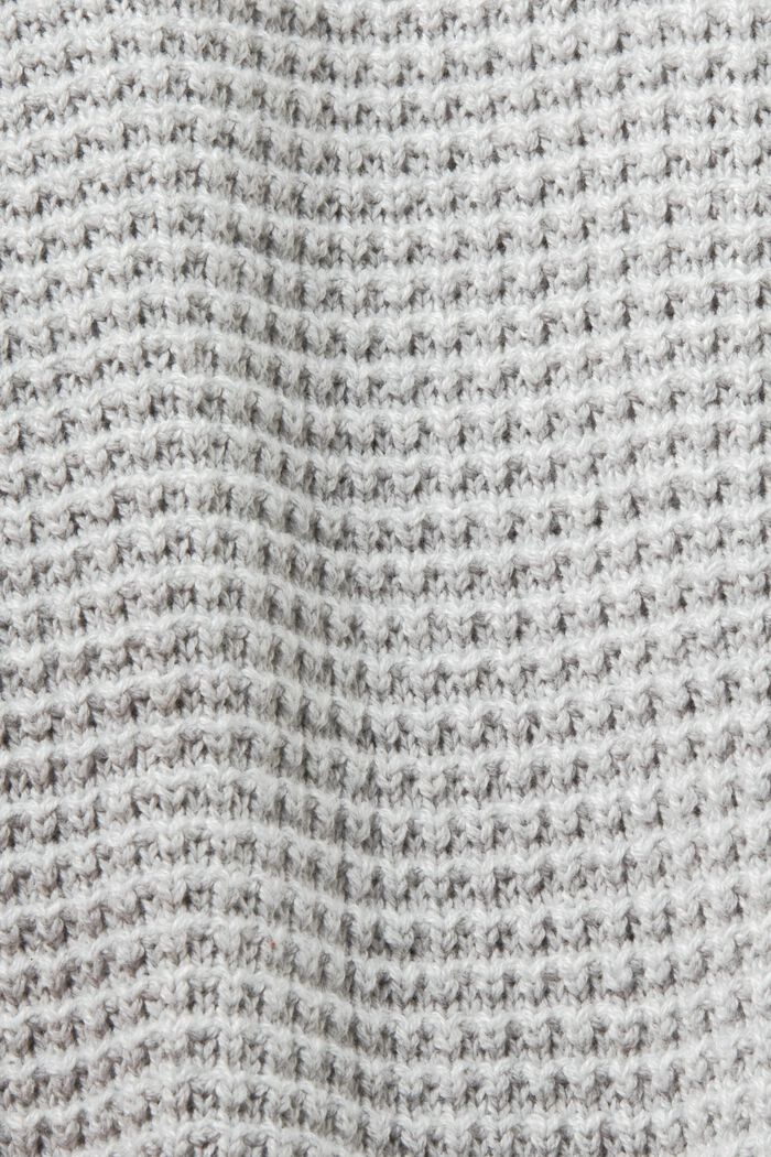 Maglione in maglia testurizzata, LIGHT GREY, detail image number 5