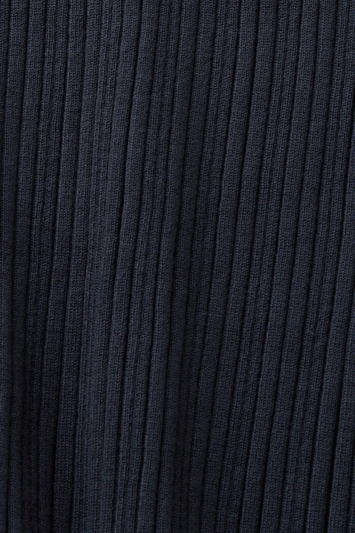 Gonna midi in maglia a coste, PETROL BLUE, detail image number 5
