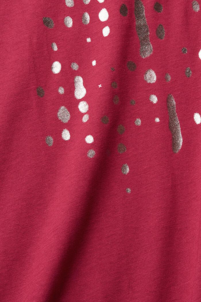 T-shirt con logo, misto TENCEL™, CHERRY RED, detail image number 1