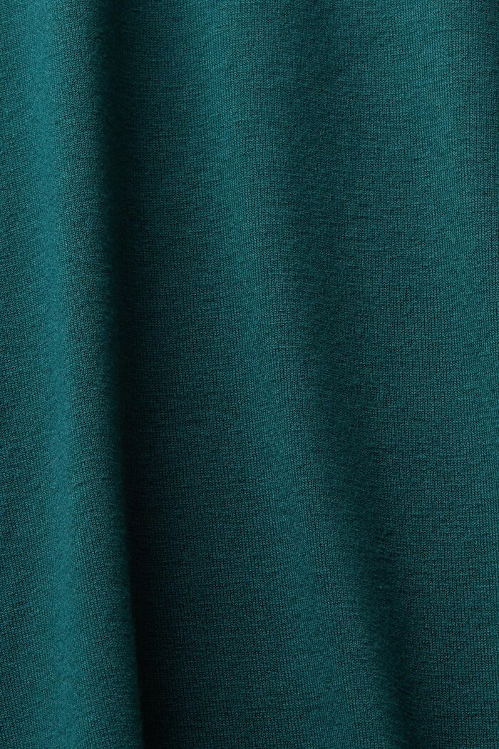 Top a maniche lunghe smerlato, EMERALD GREEN, detail image number 5