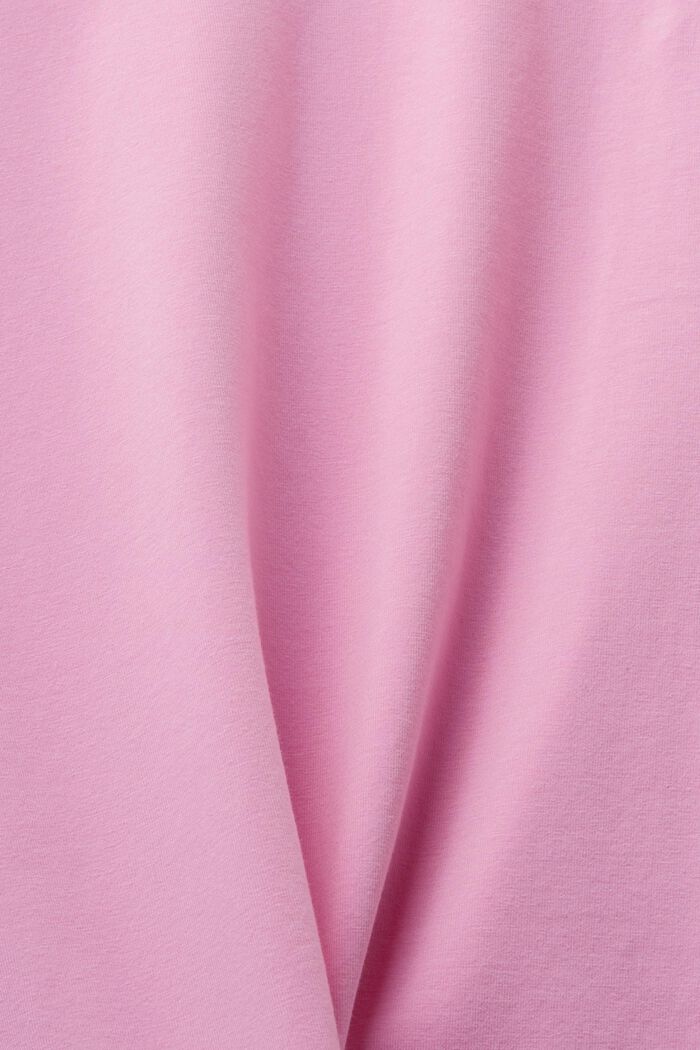 T-shirt in jersey con scollo a V, PINK, detail image number 4
