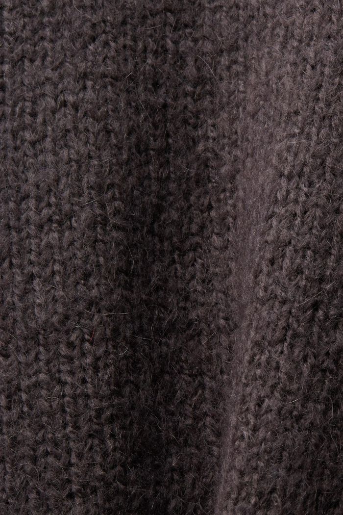 Pullover metallico jacquard a maglia, DARK GREY, detail image number 5