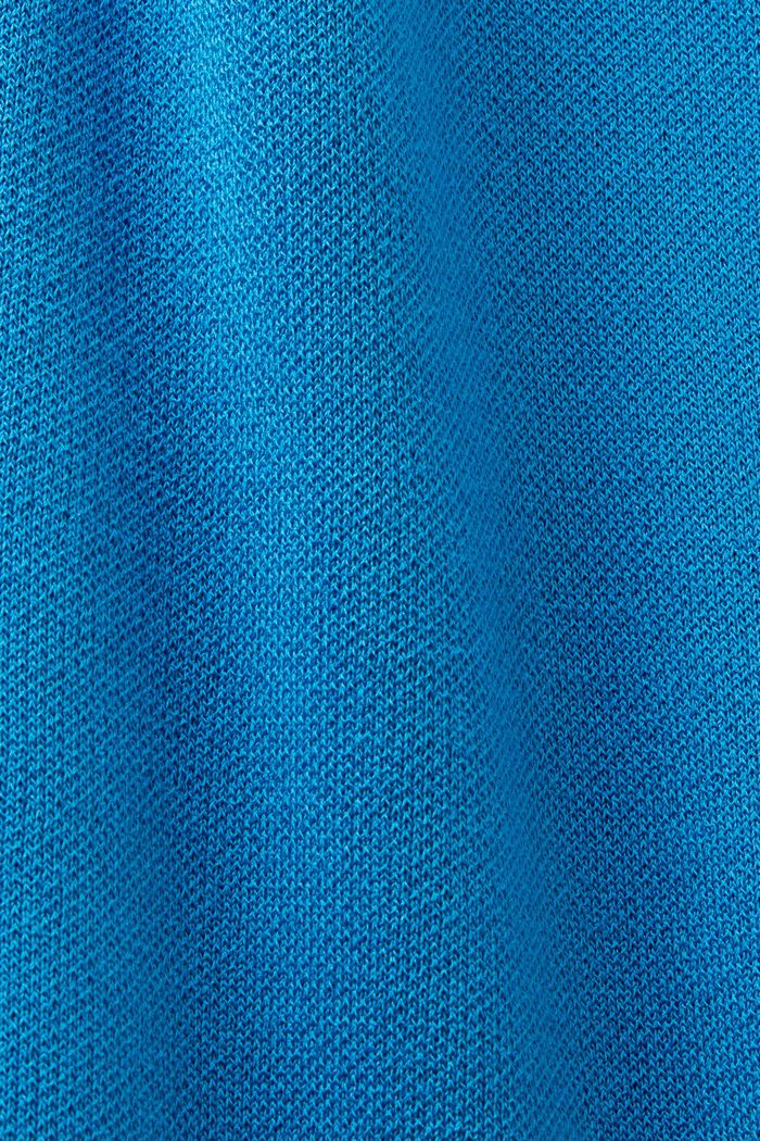 Abito mini a t-shirt plissettato, BLUE, detail image number 5