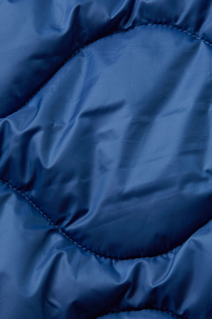 Riciclato: giacca trapuntata trasformabile con cappuccio, GREY BLUE, detail image number 6