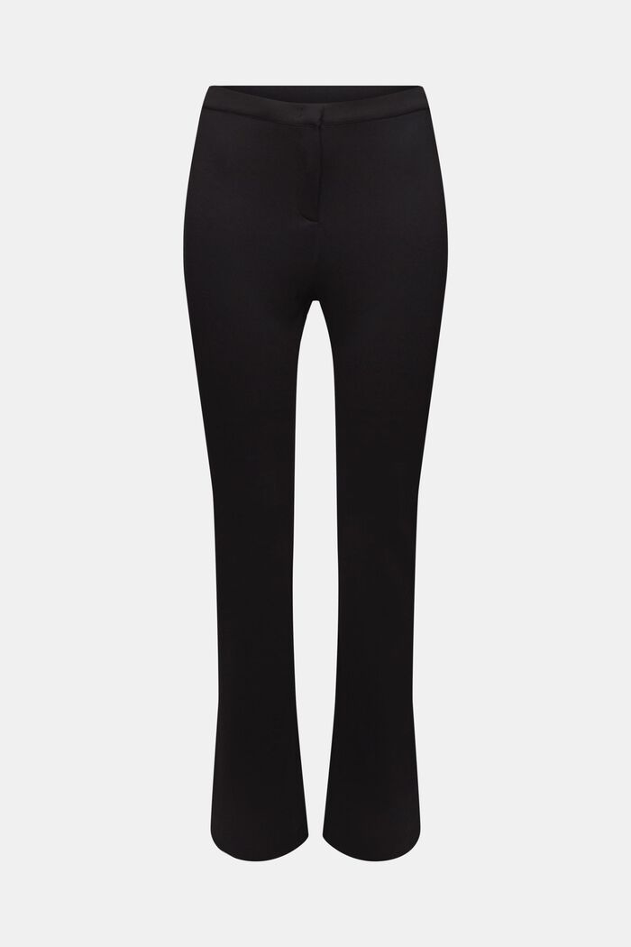 Pantaloni Punto con zip sul fondo, BLACK, detail image number 7