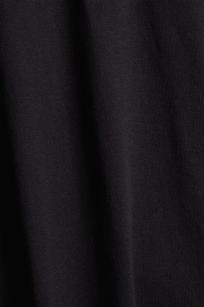 Maglia a manica lunga in jersey di cotone biologico, BLACK 2, detail image number 4