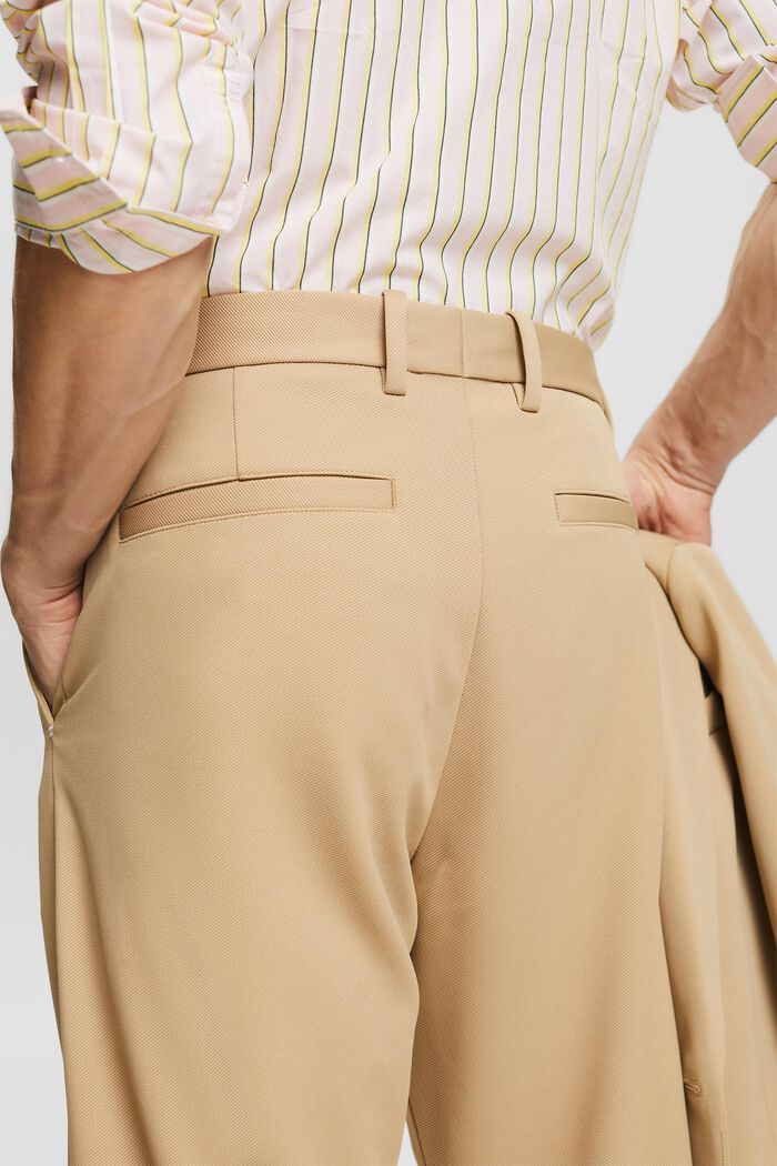 Pantaloni in twill, BEIGE, detail image number 3