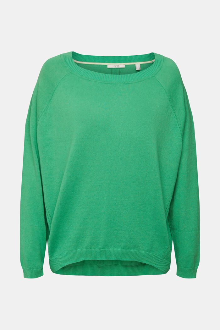 Pullover a maglia, GREEN, overview