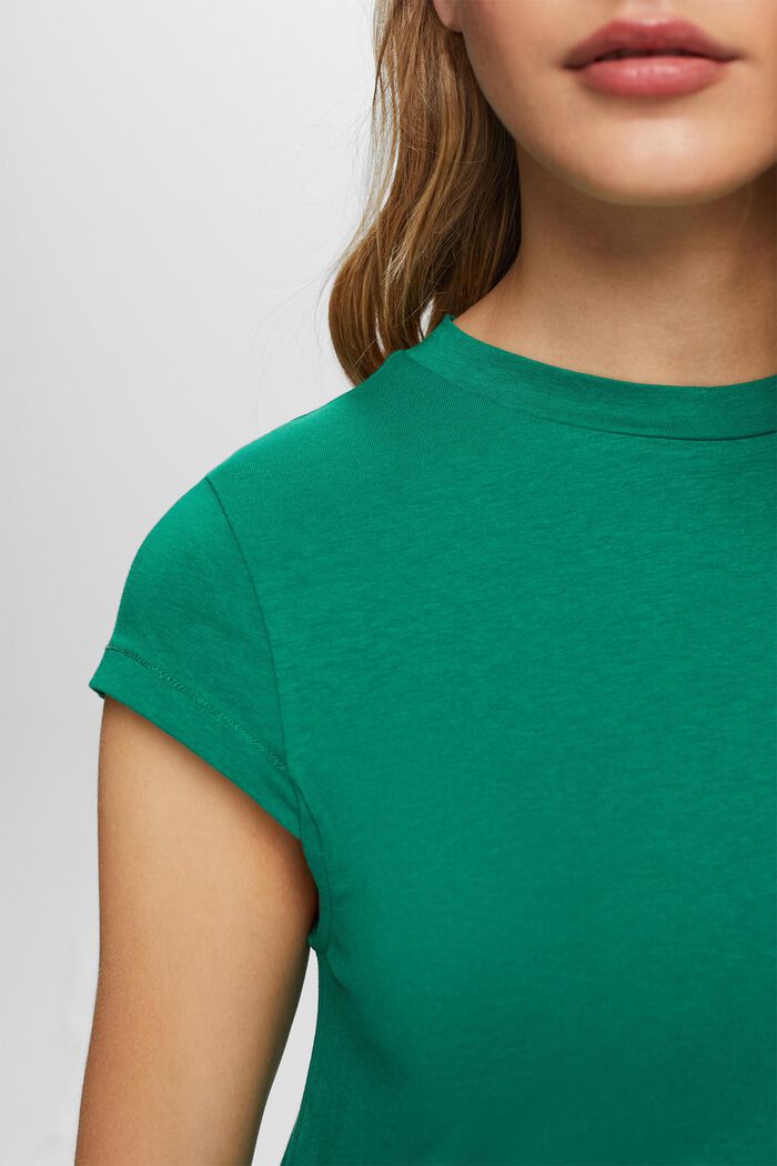 Abito a t-shirt midi in jersey, DARK GREEN, detail image number 2