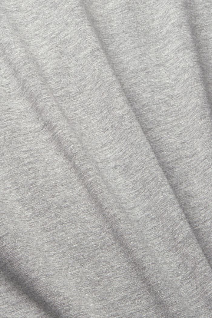 T-shirt in jersey con scollo a V, MEDIUM GREY, detail image number 5