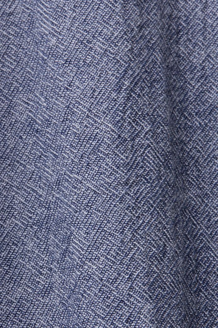 Camicia a manica corta in 100% cotone, DARK BLUE, detail image number 4