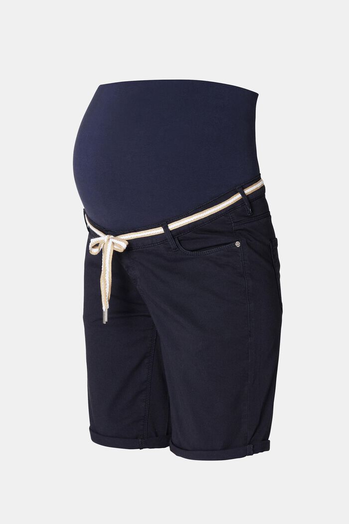 Shorts con fascia premaman e cintura, NIGHT SKY BLUE, detail image number 4