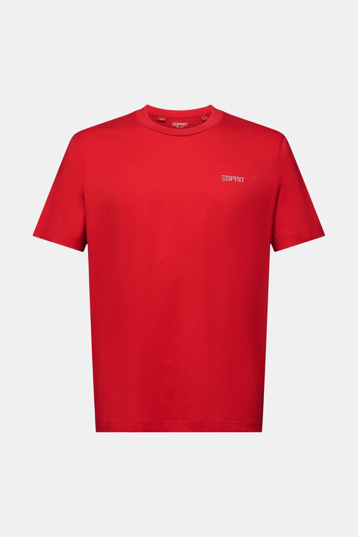 T-shirt unisex con logo, DARK RED, detail image number 7