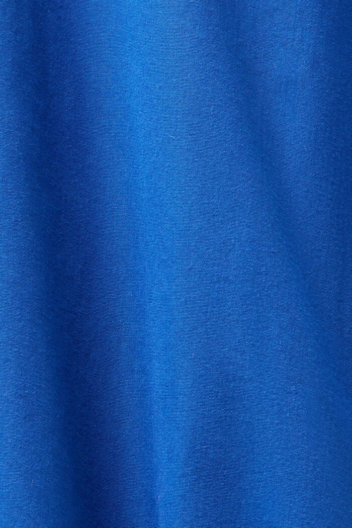 Camicia in popeline di cotone, BRIGHT BLUE, detail image number 5