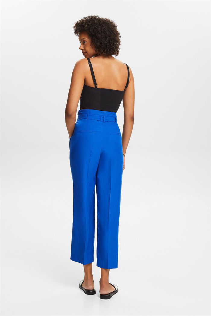 Mix and Match Pantaloni culotte cropped, vita alta, BRIGHT BLUE, detail image number 2