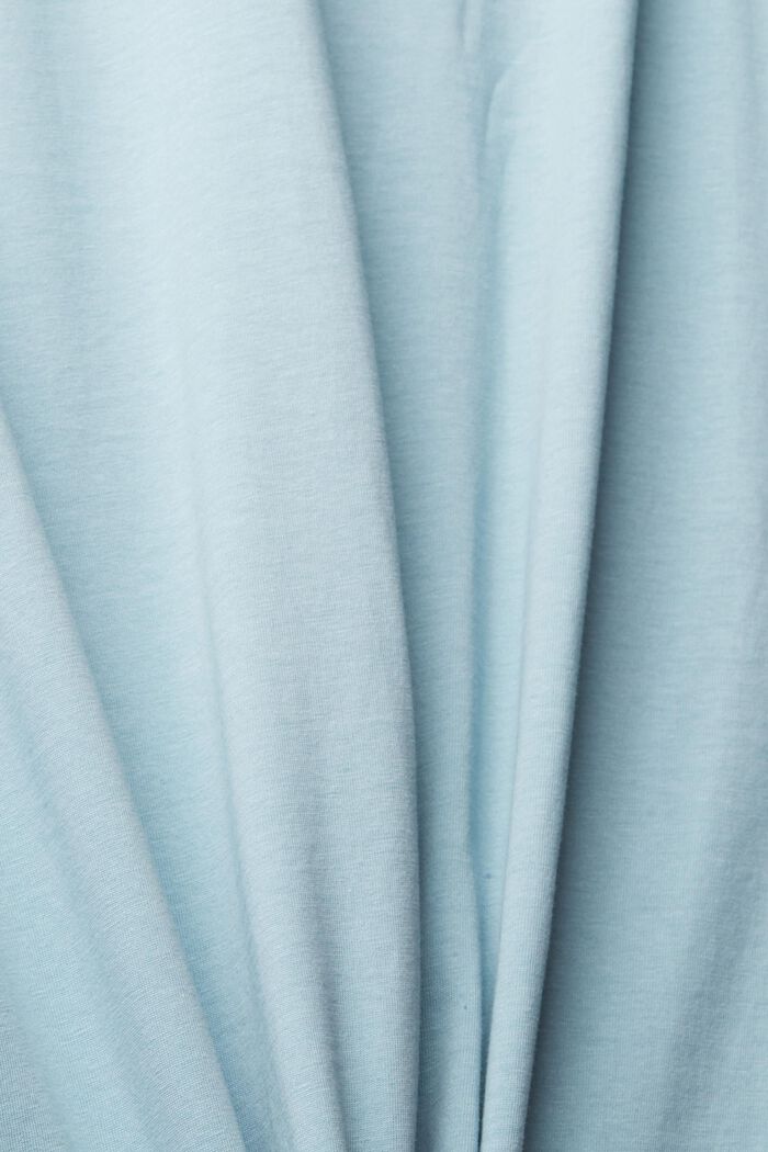 T-shirt in jersey con stampa, LIGHT TURQUOISE, detail image number 1