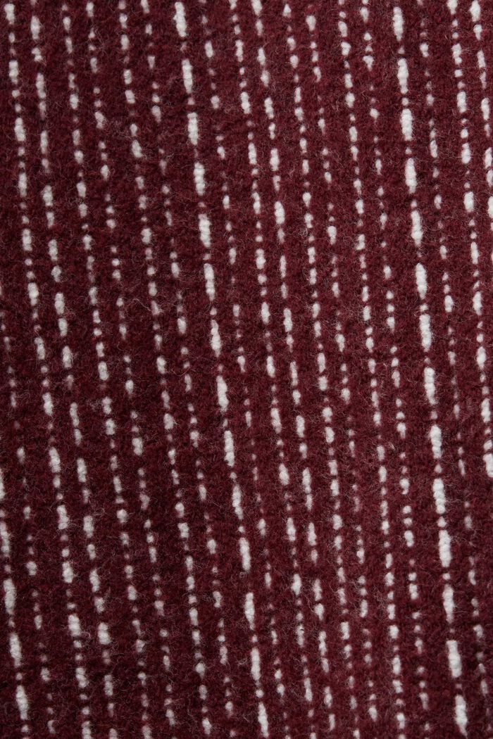 Pullover troyer a manica lunga, BORDEAUX RED, detail image number 5