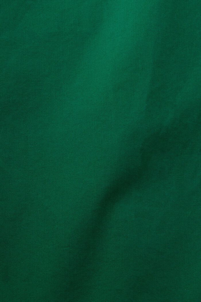 Camicia in popeline di cotone, DARK GREEN, detail image number 4