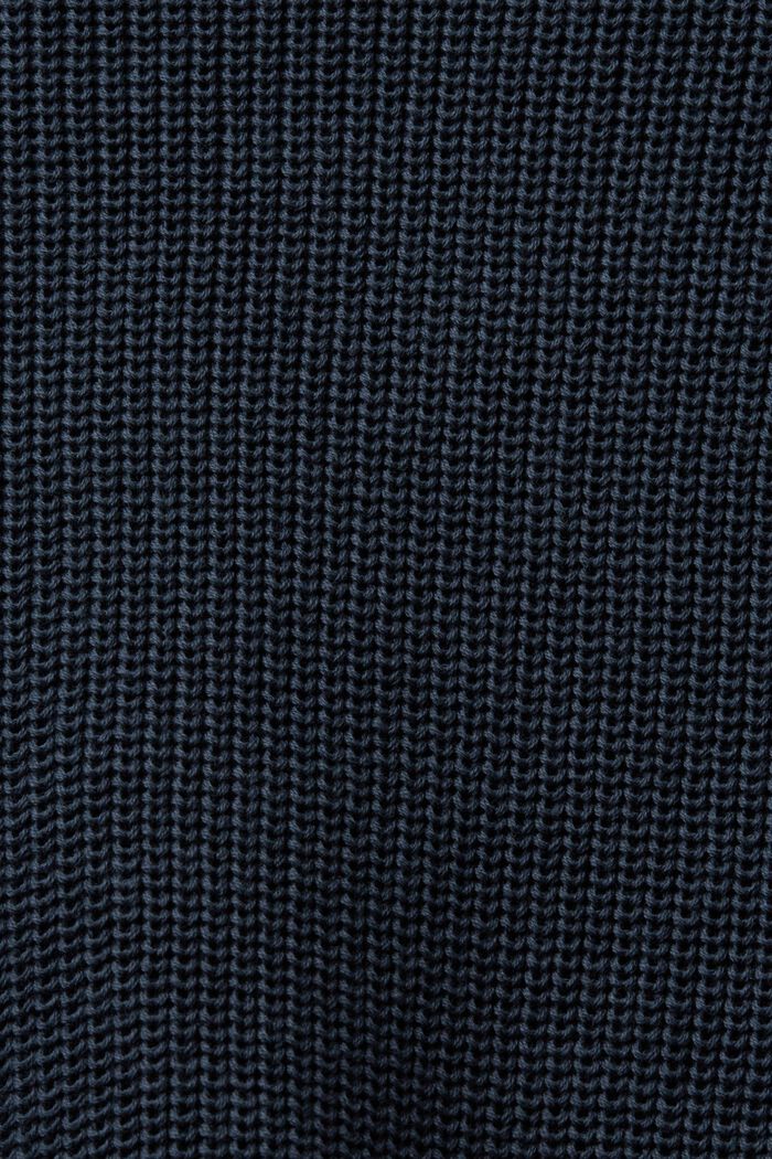 Pullover a maglia con collo a lupetto, 100% cotone, PETROL BLUE, detail image number 6