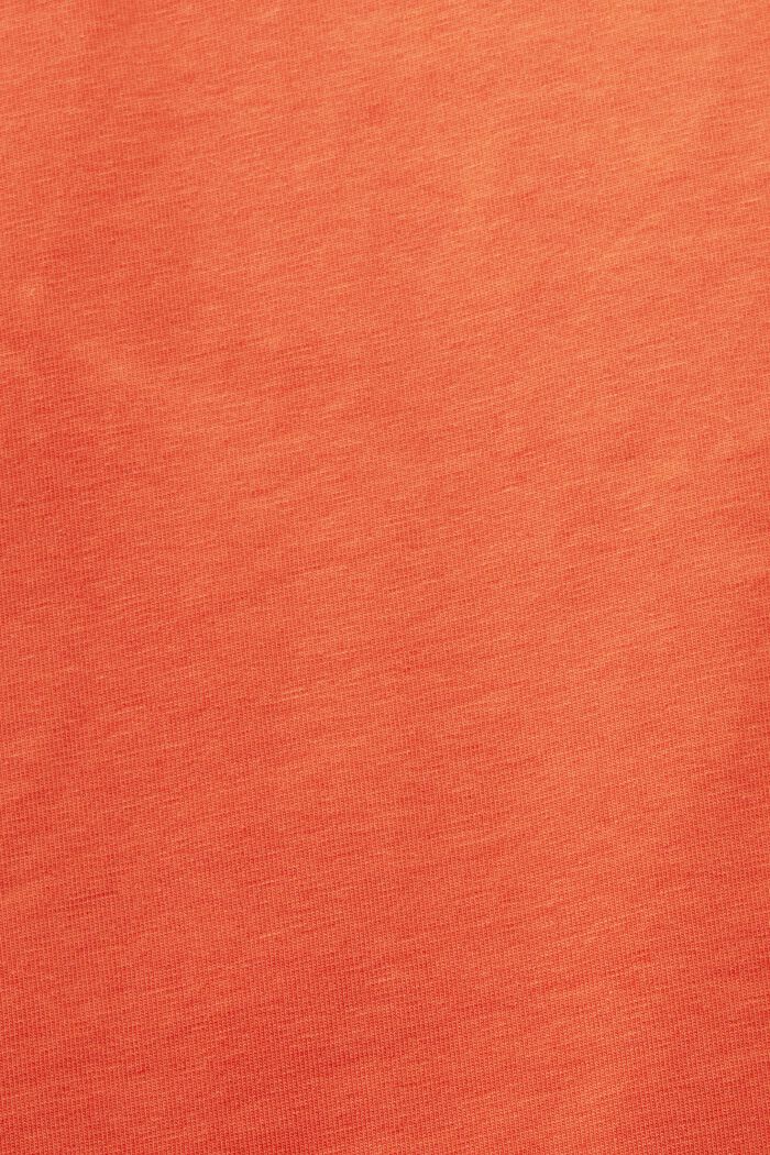 T-shirt con scollo a barchetta, ORANGE RED, detail image number 5