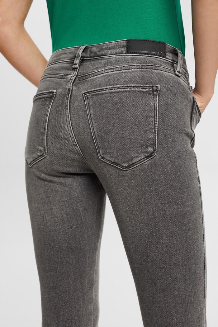 Jeans stretch slim fit, GREY MEDIUM WASHED, detail image number 5