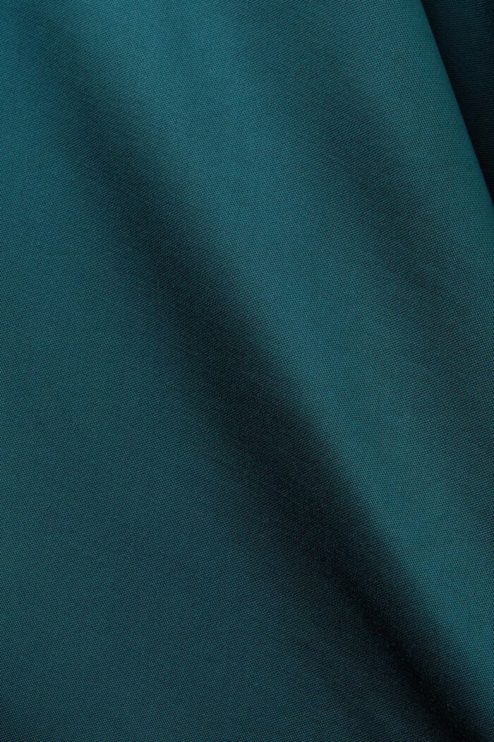 Gonna midi in raso, EMERALD GREEN, detail image number 4