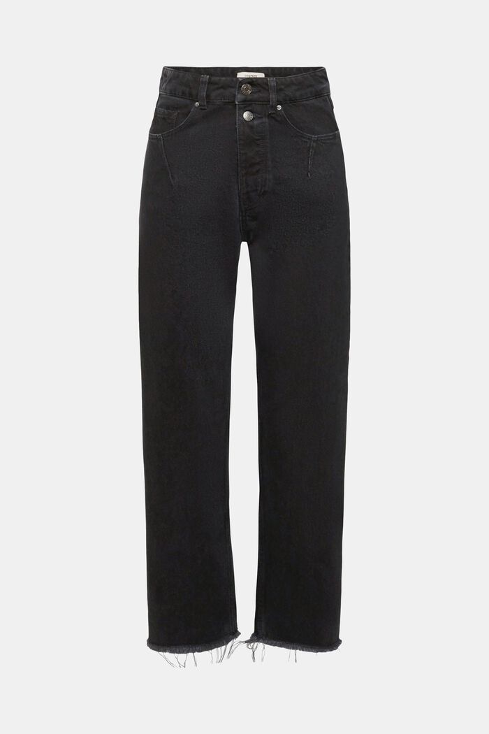 Jeans Dad Fit a vita alta, BLACK RINSE, detail image number 7