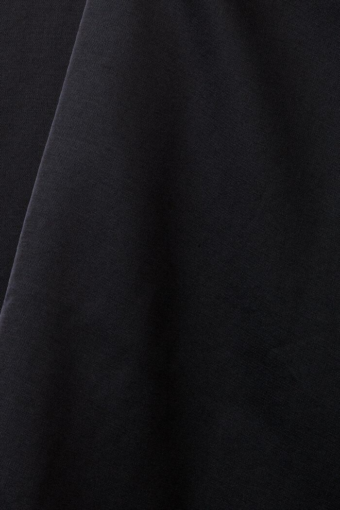 Blusa in raso a maniche lunghe, BLACK, detail image number 4