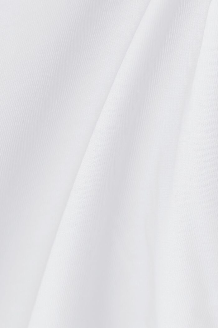 T-shirt in jersey, 100% cotone, WHITE, detail image number 4