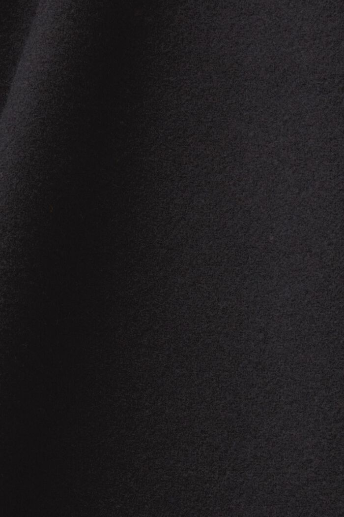 In materiale riciclato: cappotto in misto lana, BLACK, detail image number 5