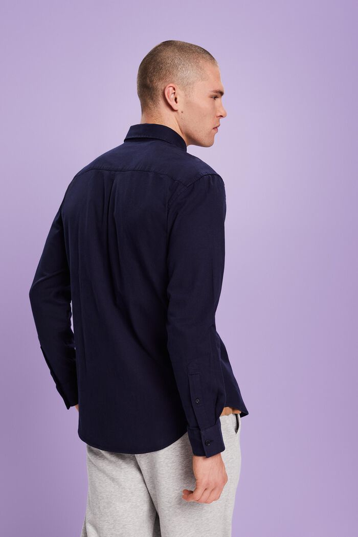 Camicia in twill regular fit, NAVY, detail image number 2
